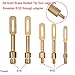 NIDAYE 5 Pack Solid Brass Slotted Tip Gun Jag Patch Holder for Rifle/Handgun/Pistol
