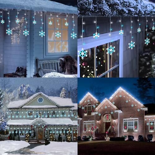 Luces navideñas copo de nieve Toodour 17.22 pies LED miniatura 6