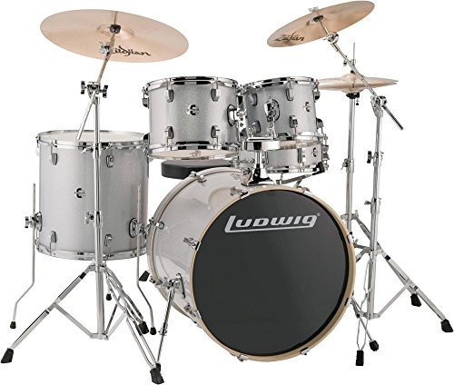 Ludwig Element Evolution 5-Piece Drum Set Silver/White Sparkle