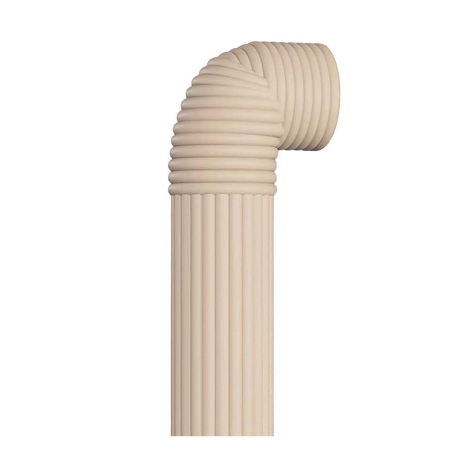 WAZUBC 2m Foam Pipe Insulation Water Insulation Cover, Pipe Wrap Tape Adhesive Wrap Cover for Outdoor Indoor Cold Hot Water (Beige)