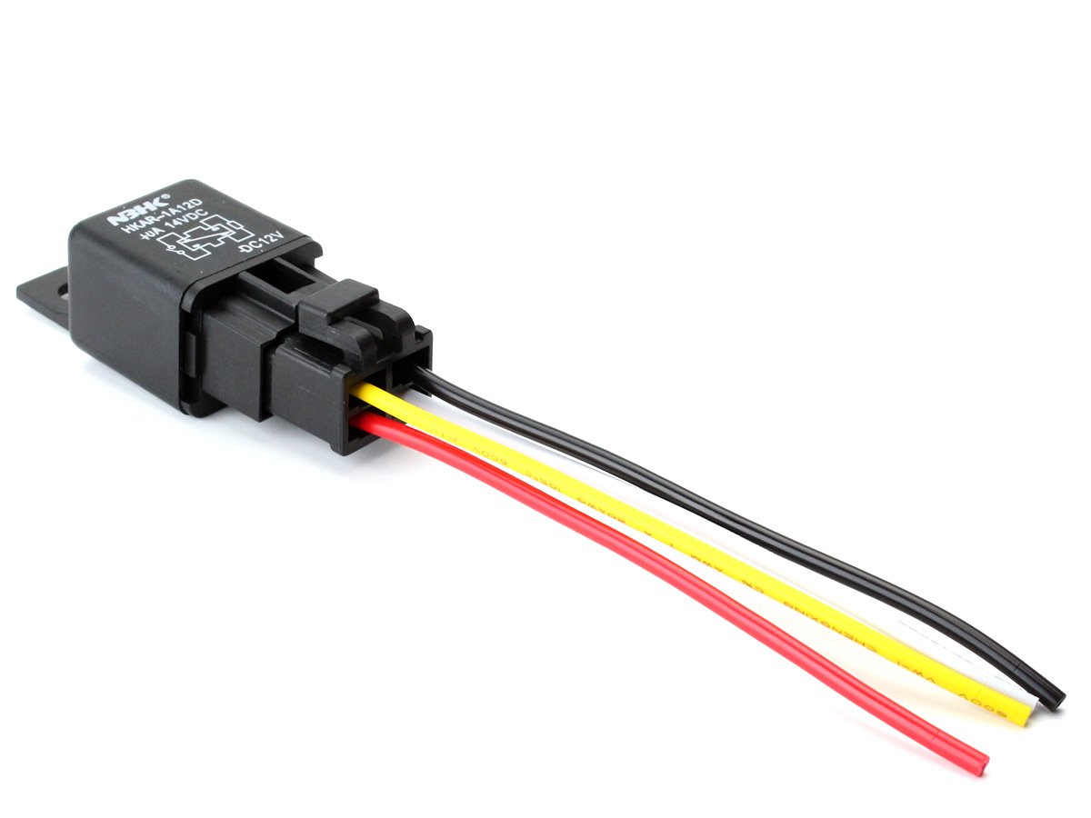 Amazon | 自動車用 4ピン リレー 12V 20A （MAX240W） | ウインカー 