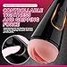Aiccos Male Masturbator Cup, Quiet Adult Sex Toys for Men Realistic Pocket Pussy Vagina Textured with 7.5in Depth Soft and Manual Sex Machine