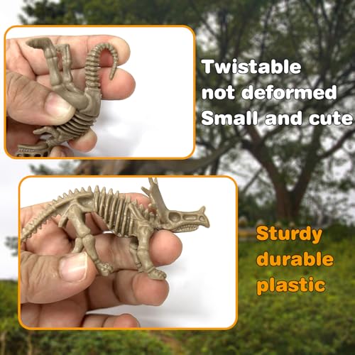 GZqiancang 23 STK Dinosaurier Fossil Skelett, Simulation für Wissenschaftsspiele, Dekorationen und Geburtstagsfeiern (2 Stile)