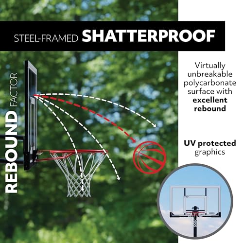 Lifetime In-Ground Basketball Hoop - 52 in Polycarbonate, Adjustable 7.5-10 ft by LIFETIME - Image 3