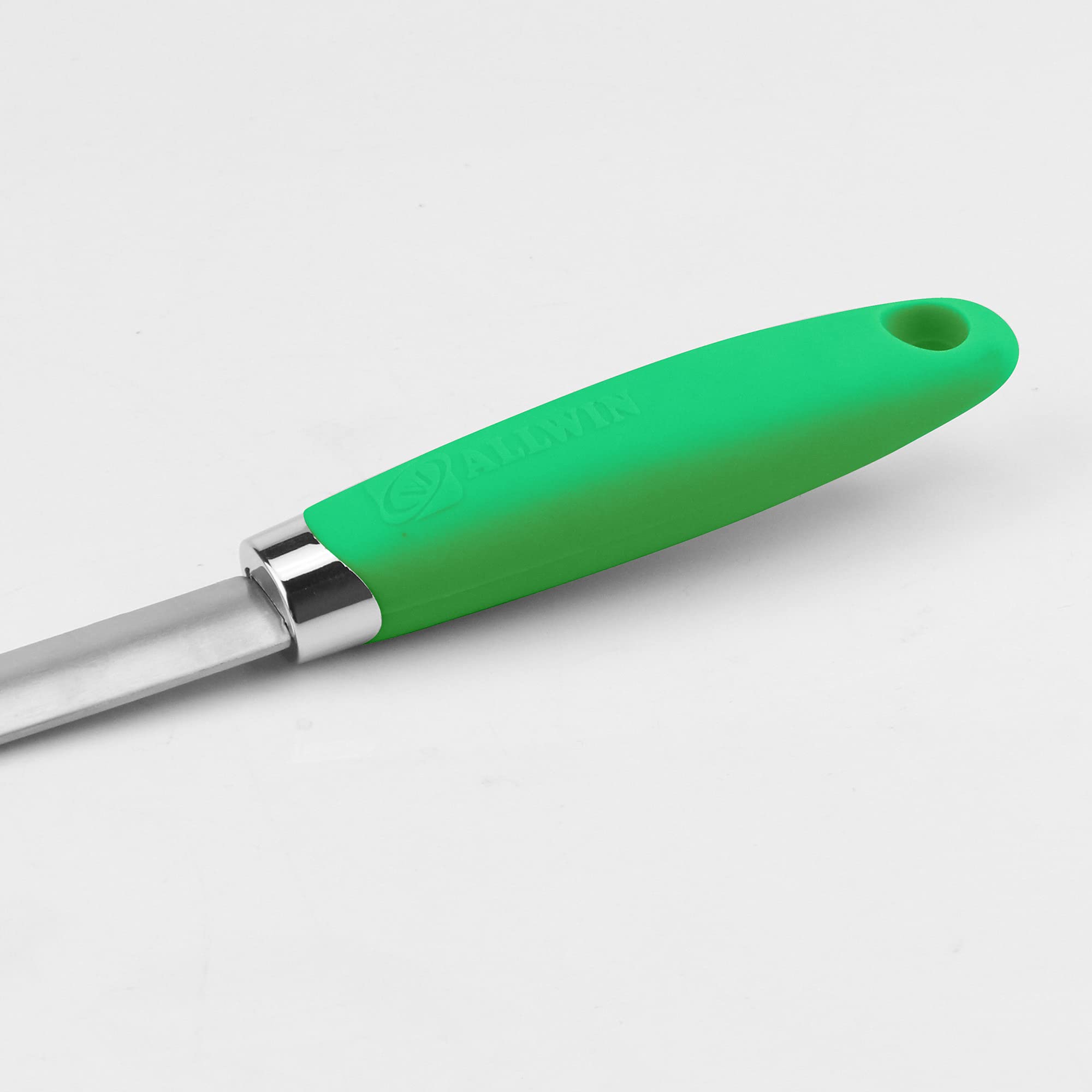 Set di spatole in silicone, igieniche, resistenti al calore, antiaderenti, flessibili in silicone, verde erba