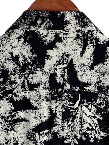 Image of JOTOOK Mens Hawaiian Shirt Short Sleeve Button Down Tropical Shirts Casual Floral Summer Beach Shirt