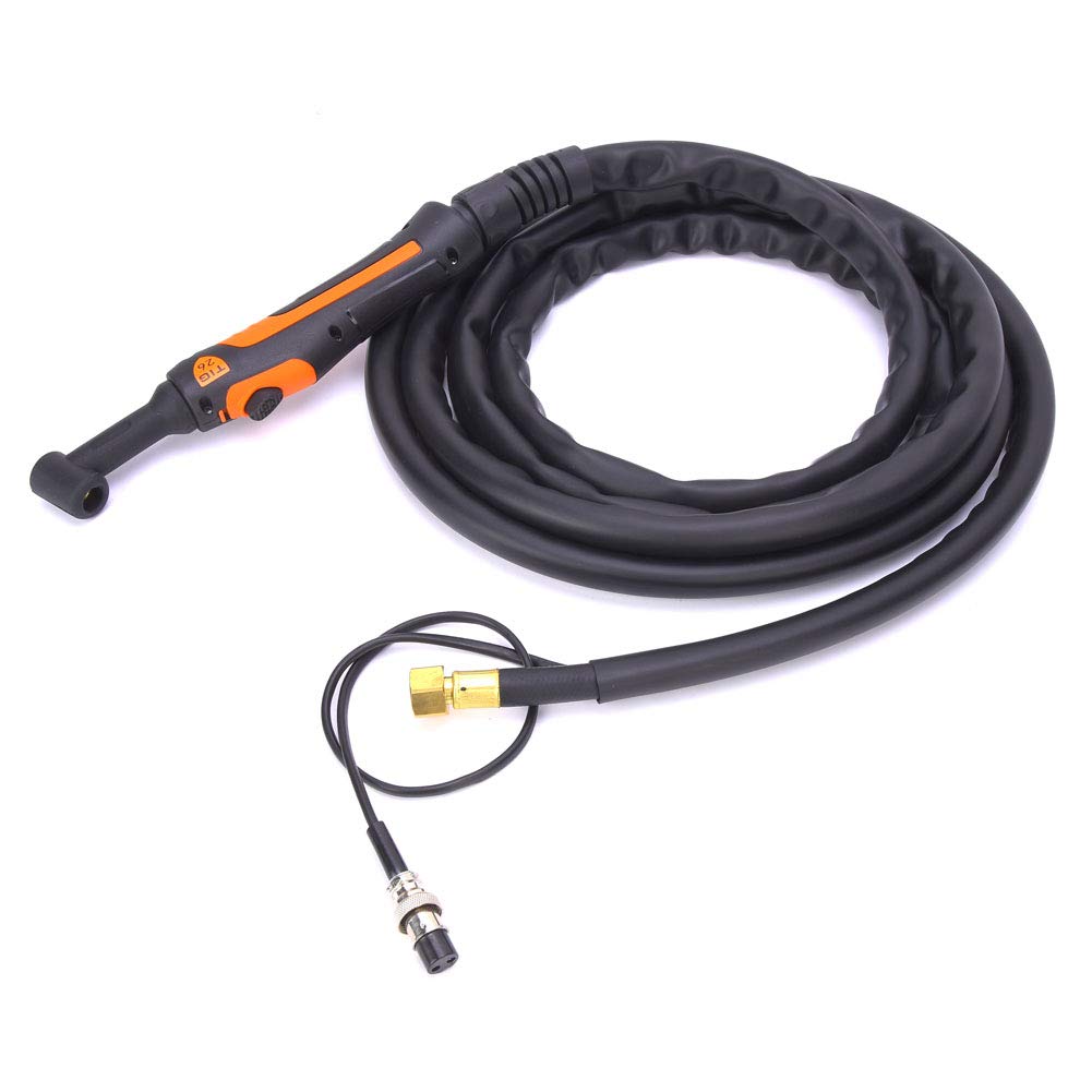 Generic Antorcha de Soldadura TIG Pistola de Soldadura por Refrigerada por Aire 4M 12 Mm2 Plomo Boquilla Suave Flexible DC 180A AC 150A para Soldadores TIG Taller de Reparación Usuarios de