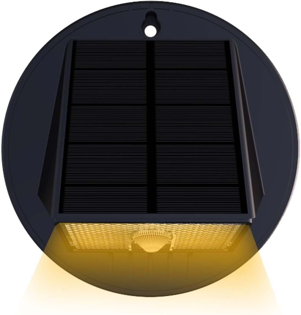 Solar Motion Wall Lights, 33LED Motion Sensor with 3 Lighting Modes, IP65 Waterproof Solar Security Lights for Fence, House Outdoor (1PACK-White Led)