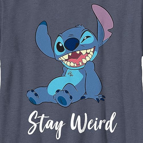 Disney Boy's Lilo & Stitch Stay Weird Stitch T-Shirt2