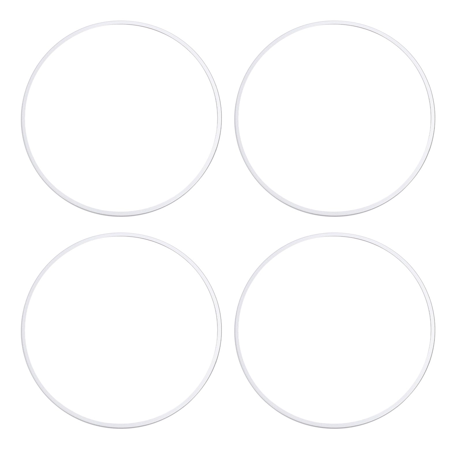 Zerodis Protecteur de Jante de Roue en Alliage d'aluminium, Argent, 21 Pouces, Lot de 4, Protection d'installation Facile pour Jantes de Voiture, Longue Durée