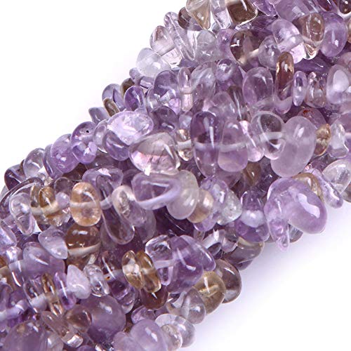 Image of 5-8mm Ametrine Crystal Chips Natural Chip Stone Beads for Jewelry Making