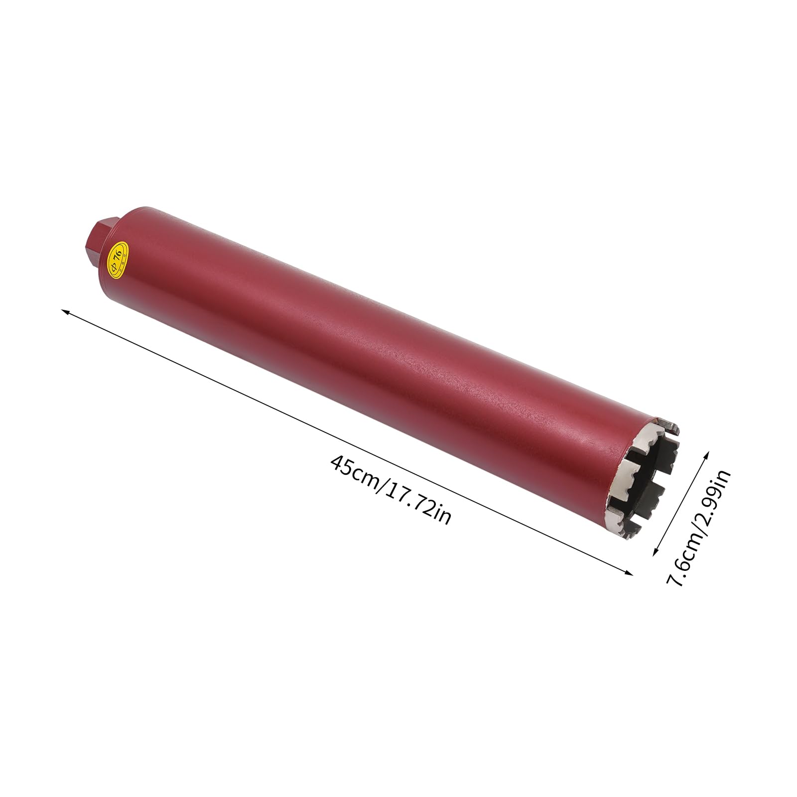 Wiertło rdzeniowe 63/76/112 mm, koronka wiertnicza diamentowa, wiertło rdzeniowe, wiertło rdzeniowe, wiertło do puszek na sucho, diamentowa koronka wiertnicza na mokro do betonu (76 mm)