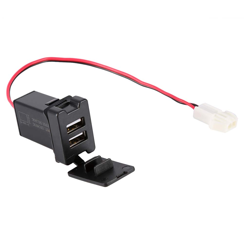 KIMISS Podwójny Adapter ładowarki USB do Samochodów — DC 12–24 V do 5 V 3,1 A — Wodoodporna Konstrukcja | Elektronika/Akcesoria Zasilające/Przetwornice Mocy