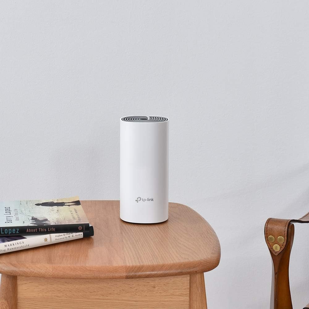 TP-Link Deco E4 Mesh WLAN Set (2er Pack), AC1200 Dual Band Router & Repeater, 2 × Gigabit Ports für Jede Einheit, empfohlen für Häuser mit 2-3 Schlafzimmern, Umfassender Jugendschutz