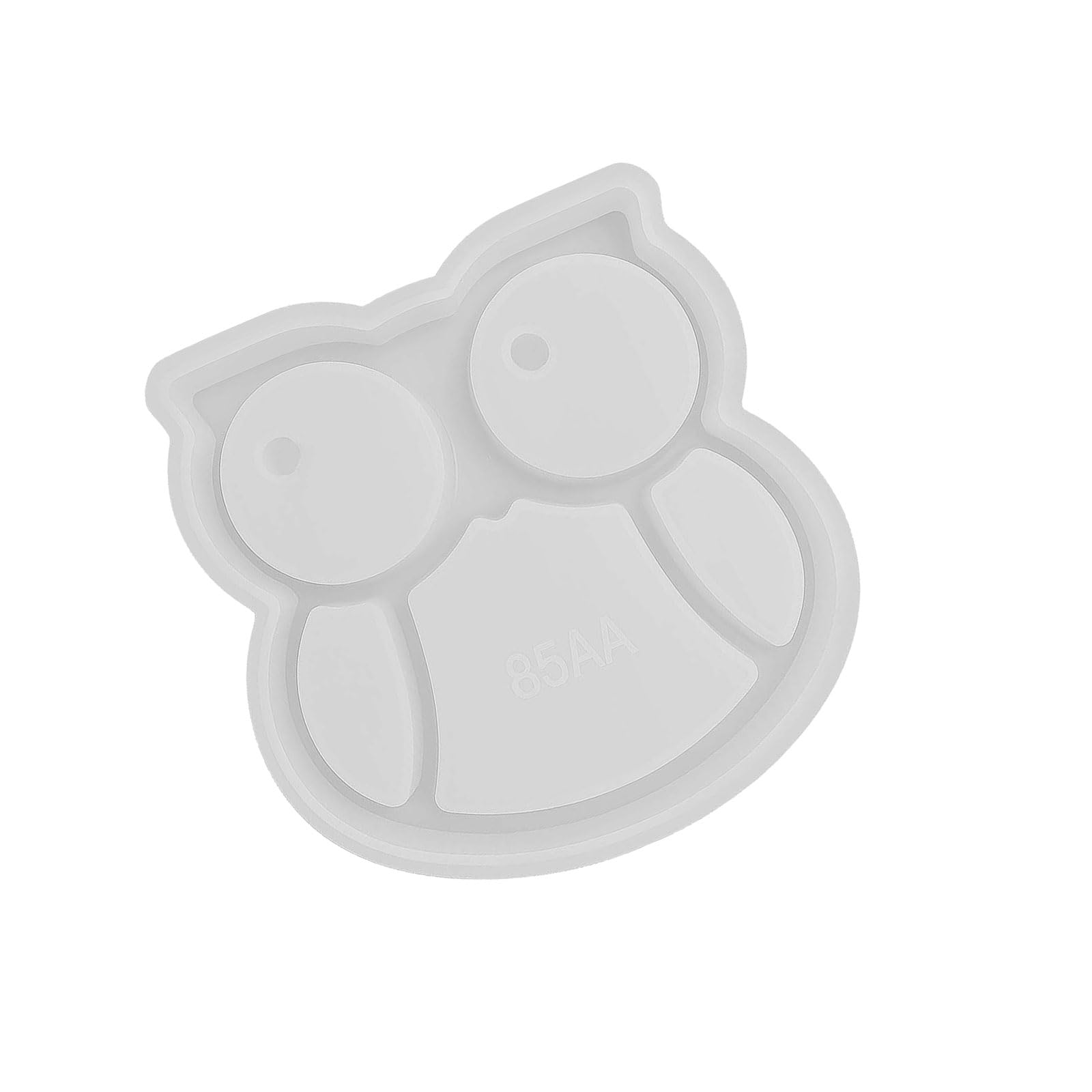 Osniyaw Owl Multi-Shaped Silicone Craft Moulds, Heart Flowers Design For Storage Containers And Decoration, Recyclable Shaped Silicone Moulds
