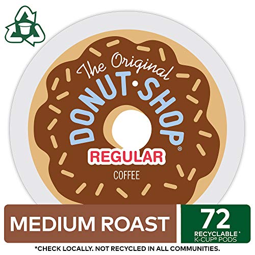 The Original Donut Shop Keurig Single-Serve K-Cup Pods, Regular Medium Roast Coffee, 72 Count