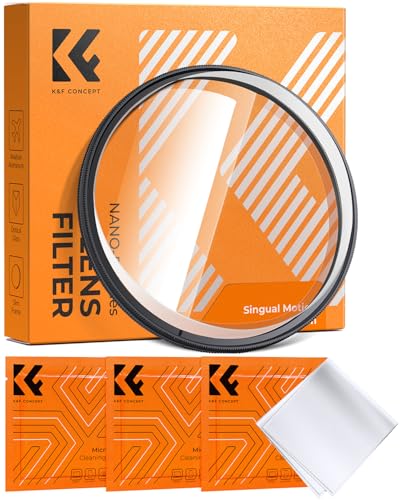 Image of K&F CONCEPT 58mm Unilateral Blur Ghost Motion Filter Super Speed Effects for Camera Lens Clear Optical Glass with Cleaning Cloth
