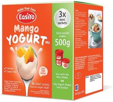 EasiYo Mango 3 x Mini Sachets - Makes 500g Each