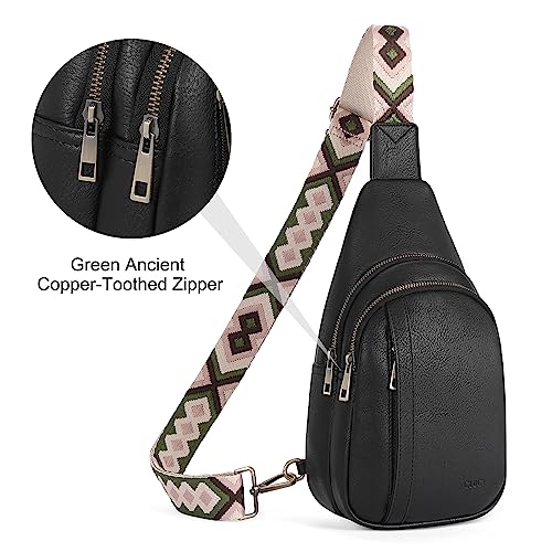 Image of CLUCI Crossbody Bags for Women Men,Leather Sling Bag Cross Body Backpack for Woman Gifts for Women Birthday Unique