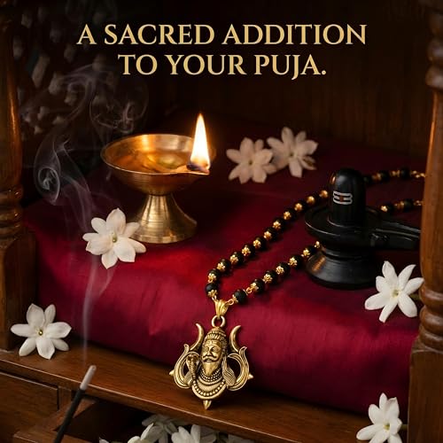 Image of Gratify Original Karungali Mala 54 Beads (7mm) for Men & Women | Authentic Black Ebony Wood Mala with Gold Plated Metal Caps | Spiritual Necklace for Meditation, Prayer, Energy Balance & Positive Vibes