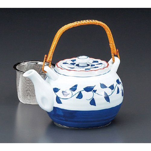 Earthenware Bottle, Kuresu Arabesque No. 4 Earthenware Bottle (Cupami) [5.1 x 3.9 inches (130 x 100 mm), 25.4 fl oz (750 cc] Made Overseas Japanese Tableware, Restaurant, Inn, Commercial Use