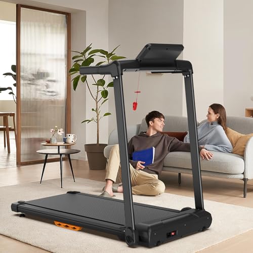 Image of GOWE Walking Mat Treadmills Portable for Home & Office LED Display, 265 LB Capacity, Space-Saving Compact Walking Jogging Running Machine