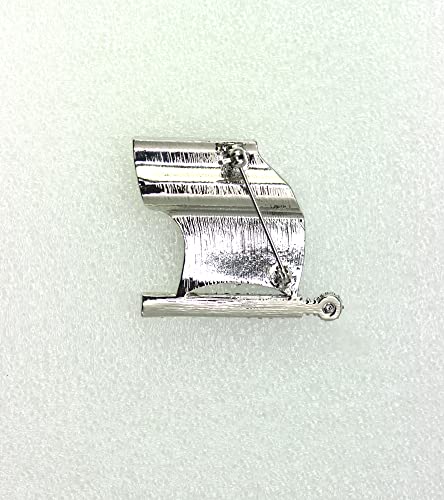 Image of Faship Rhinestone American Flag Pin Brooch For USA Patriotic Men and Women