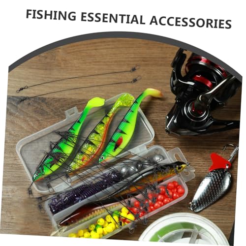 50 piezas línea de pesca líder de alambre camuflado miniatura 7