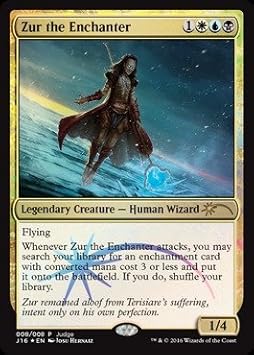 Amazon Com Magic The Gathering Zur The Enchanter 008 008 Judge Promos Foil Toys Games