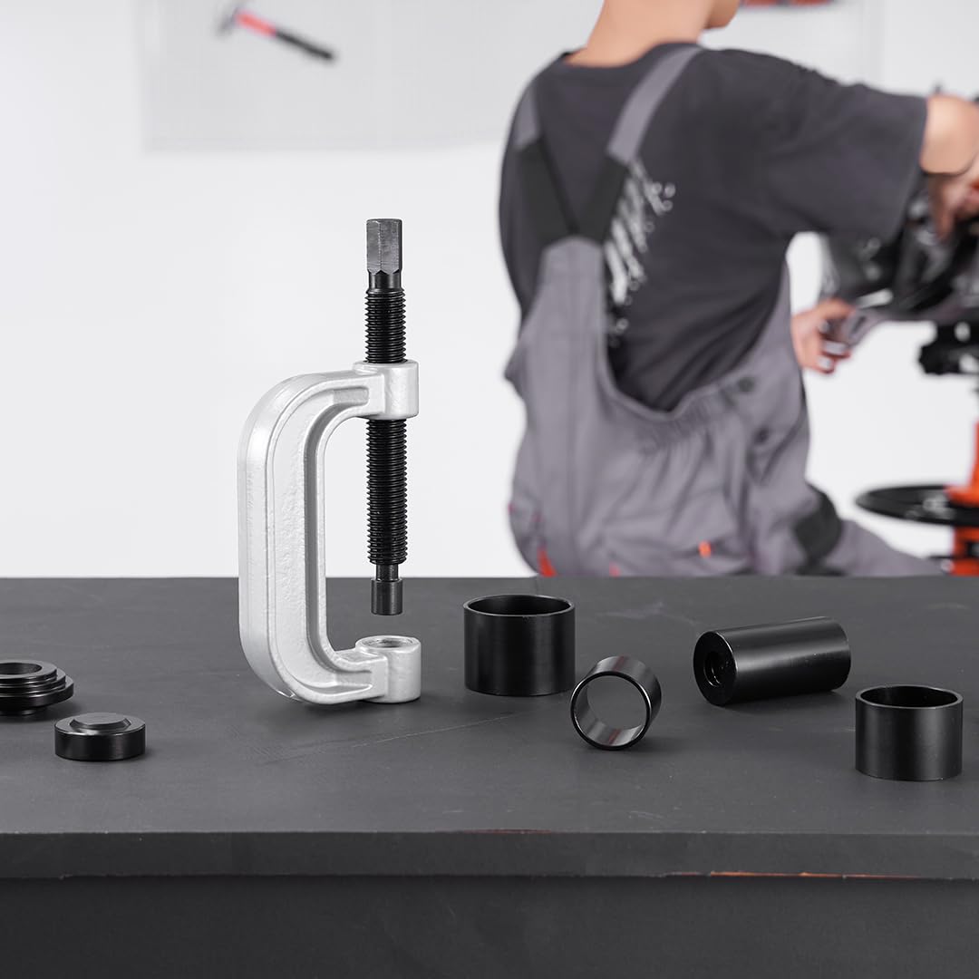 VEVOR - Extractor de rótulas de Acero con adaptadores de Varios tamaños, Kit de desmontaje y Montaje, Juntas de rótulas, Junta en U, Pasador de Anclaje de Freno para vehículos 2WD 4WD