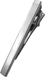 ネクタイピン シンプル シルバー 無地デザインの自然な存在感 ビジネス・日常使いに最適 タイピン