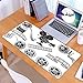 KDWJS Gaming Mauspad XXL 90x40cm Mousepad Groß Vernähte Kanten Anti-Rutsch für PC,Kino, Graustufen-Illustration zum Thema Filmindustrie von Projektor-F,Laptop Verbessert Präzision und Geschwindigkeit