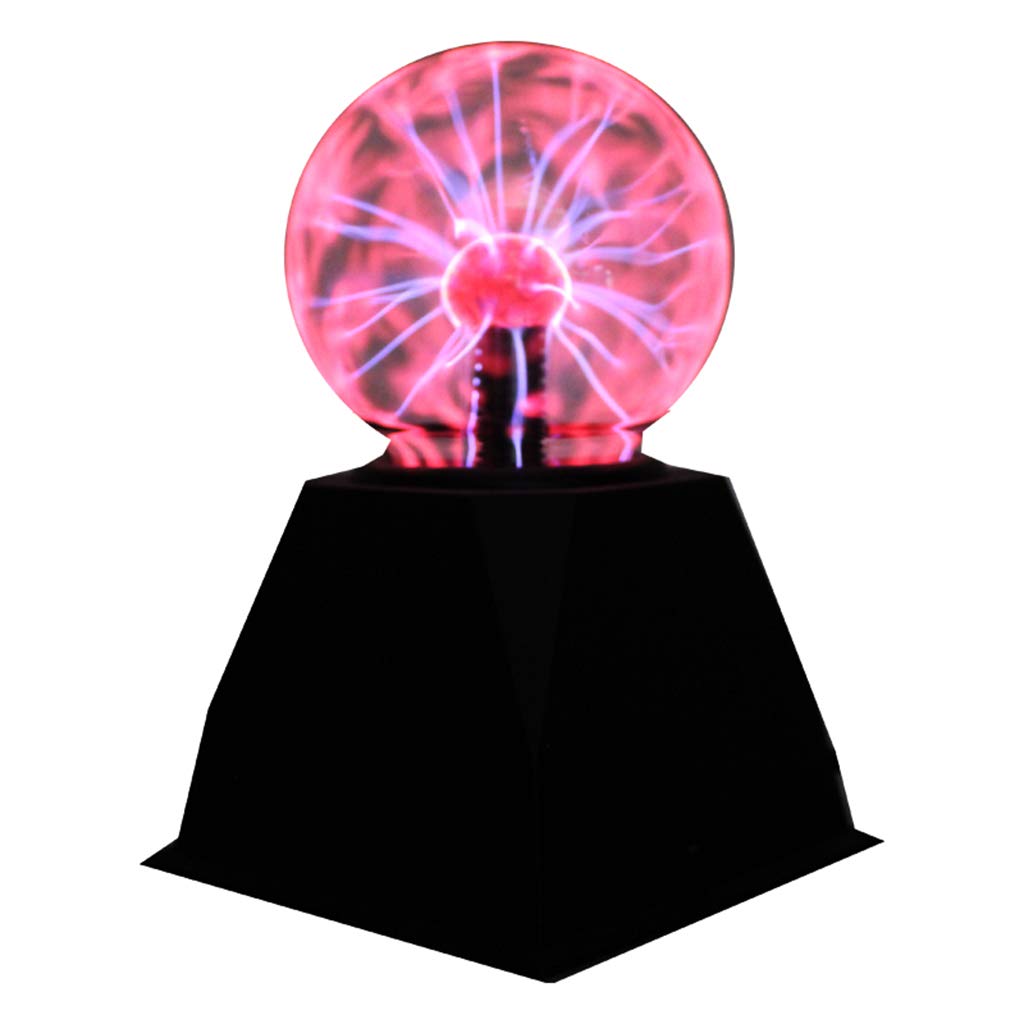 Sfera al plasma divertente sfera scienza globo da tavolo incandescente lampada glitter illuminazione 12,7 cm, 5 pollici