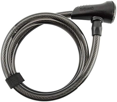 Onguard Neon 8163 - Candado de cable con llaves, negro, 4' x 0.472 in