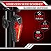 BOLEi LED Fahrradlicht Set 100 LUX,StVZO Zugelassen Fahrradlampe, Fahrradbeleuchtung USB Aufladbar, IPX5 Wasserdicht Fahrradlichter, Batterie Aufforderung schwach, Vorne Frontlicht Und Rücklicht Set