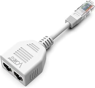 VONETS Ethernet Splitter, WiFi RJ45 1 Male to 2 Female LAN Cat5 Ethernet Cable Splitter Exclusive to VONETS for VONETS VAP11S VAP11S-5G VAP11G-500S WiFi Bridge
