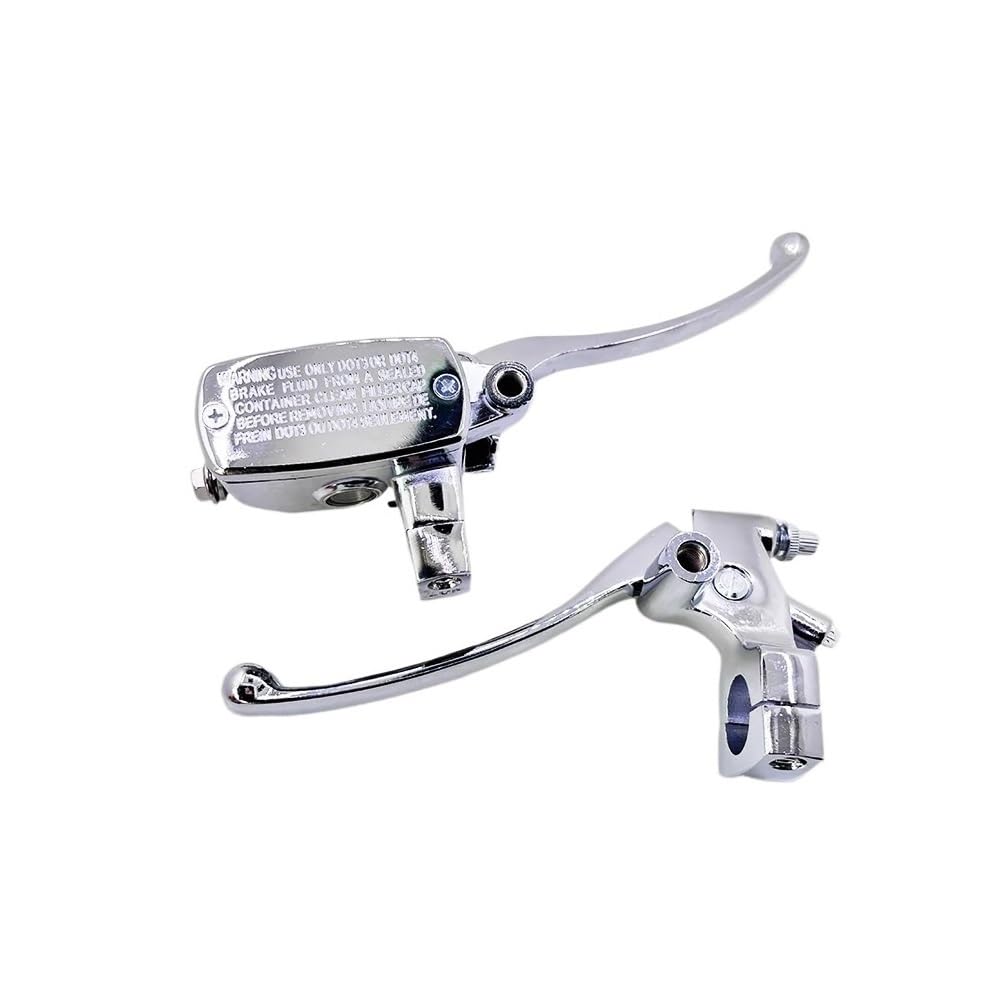 VghkDFCFH Motorcycle Clutch Lever Chrome Universal 25MM Motorcycle Brake Clutch Master Cylinder Levers for Ho&nda NV600 Shadow 750 Steed 400 VF750 CD Deluxe