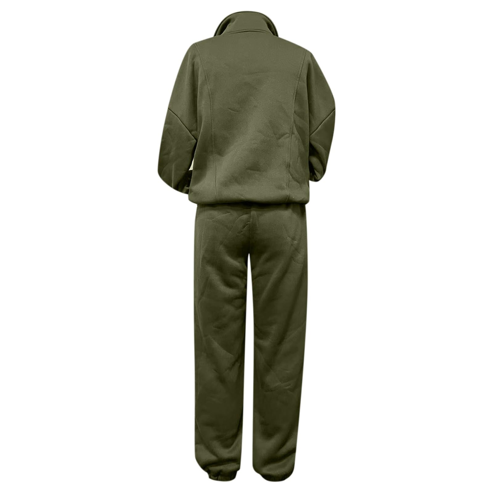 Generico Tuta Completa Donna,Tuta In Pile Casual Con Cappuccio E Cerniera Pantaloni Due Pezzi Tuta Sportiva Morbida Per Un Comfort Ottimale