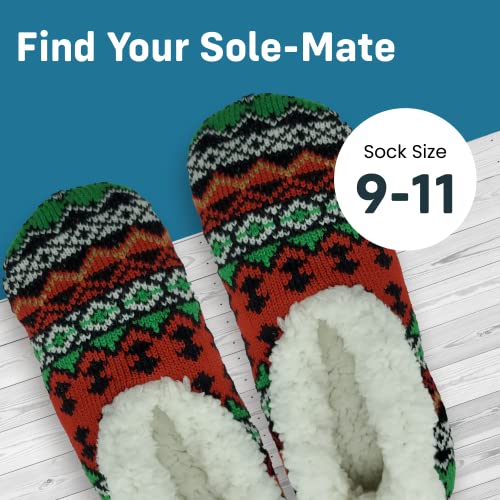 Bright Star Women’s Slipper Socks - Comfortable Slipper Socks For Indoors With Anti-Slip Grip, Made With Acrylic & Polyester Blend, 5-Pack Of Attractive Knitted Designs For Everyday Use #TOP4