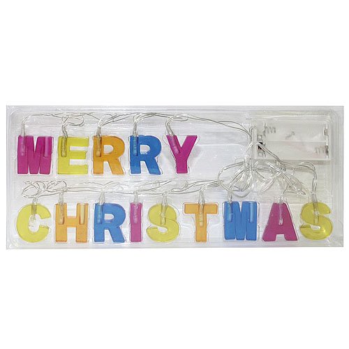 Preisvergleich Produktbild Idena LED Lichterkette Merry Christmas, batteriebetrieben, 8582149