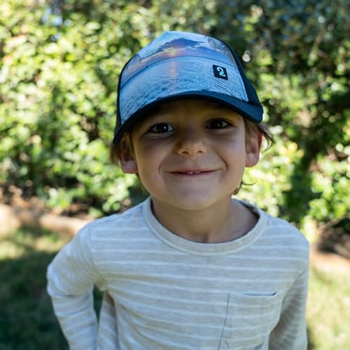 Puddles 2 Oceans Beach Ponytail Hat for Kids, Kids Trucker Hat, Youth Baseball Cap 4-10 Years Old3