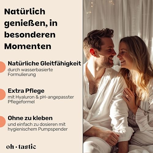 Gleitgel mit Geschmack Ohtastic – Natürliches sensitiv Gleitgel mit Hyaluron