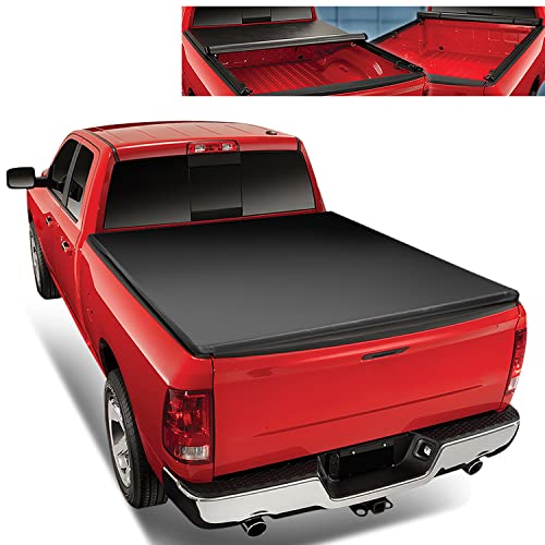Vinyl Soft Top Roll-up Adjustable Truck Tonneau Cover Kit Compatible ...