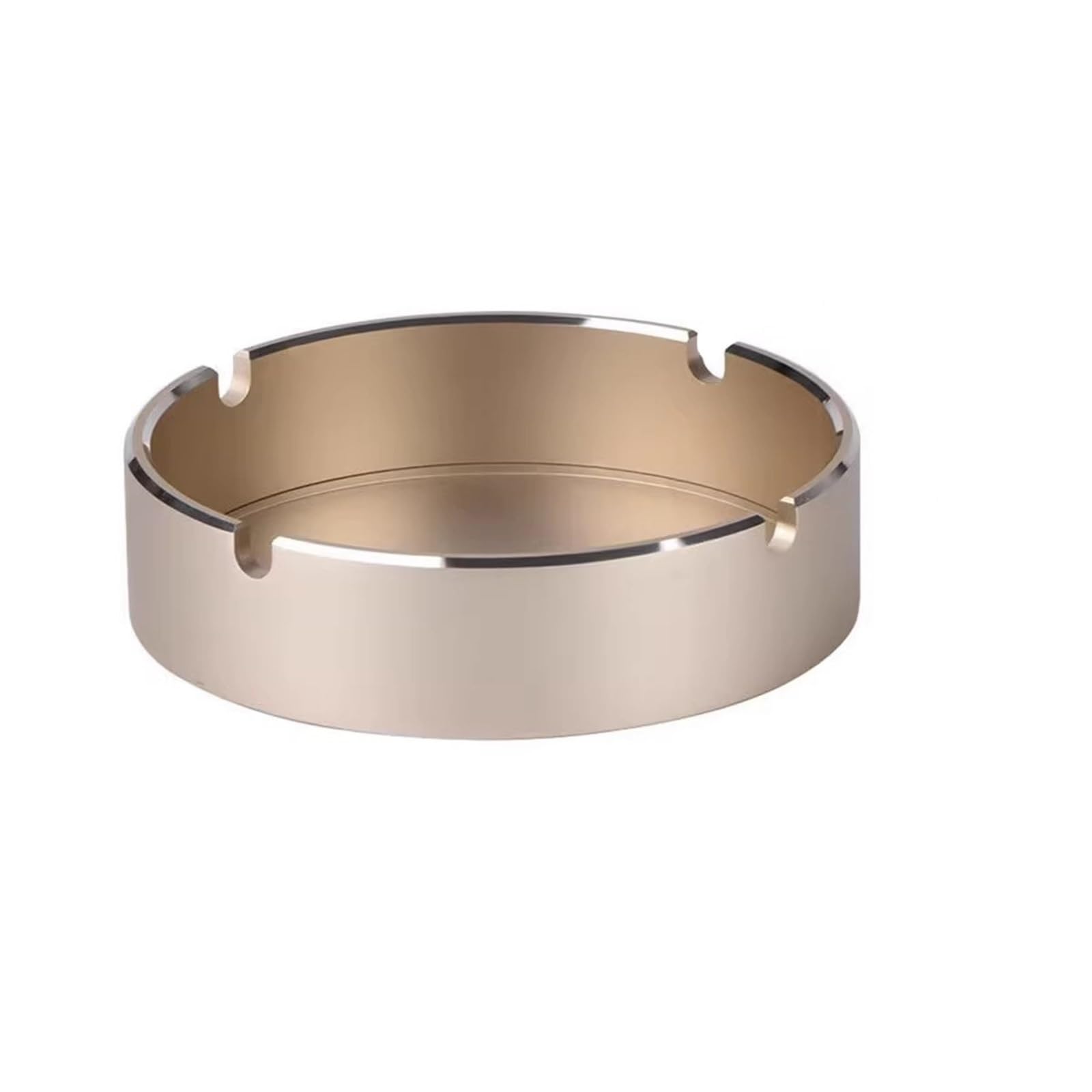 Zhaoj24-05 Cigar Ashtrays Aluminum Alloy Ashtray Commercial Office Living Room Hotel Metal Thick(Gold)