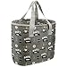 Produktbild BBQ 1 Stück Kühltasche faltbar grau mit Motiv, Isoliertasche, Thermotasche, Einkaufstasche Tasche 2229