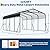 GAOMON Metal Carport, Carport with Reinforced Base and Galvanized Steel Roof, Heavy Duty Garage Car Shelter Shade, Outdoor Car Port Canopy for SUV, Truck, Boats, 12x20 FT