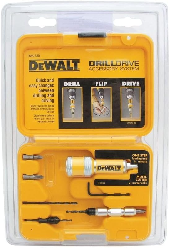 DEWALT Driver/Drill Bit Set, Quick Change, 8-Piece (DW2730)
