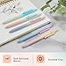 FIOVER 5pcs Gel Pens Black Ink Medium Point 0.7mm Pens Smooth Writing High-End Series Cute Ballpoint for Journaling Note Taking, Office School Supplies Gifts for Women and Men