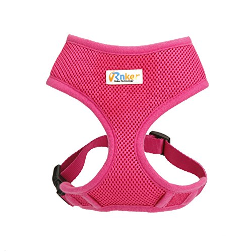 Rnker Soft Mesh Dog Harnesses Padded Vest No Pull Comfort Double Layer Harness For Pet Puppy (Small, Pink) #TOP1