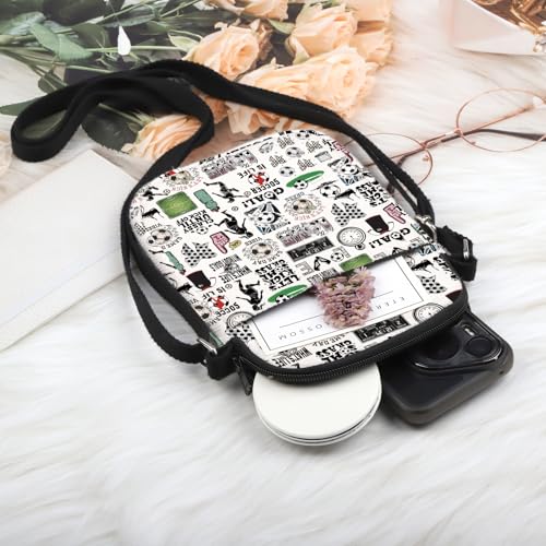POFULL Soccer Gift Women Soccer Gift Soccer Player Gift Football Gift Sports Gift Soccer Lover Crossbody Bag3